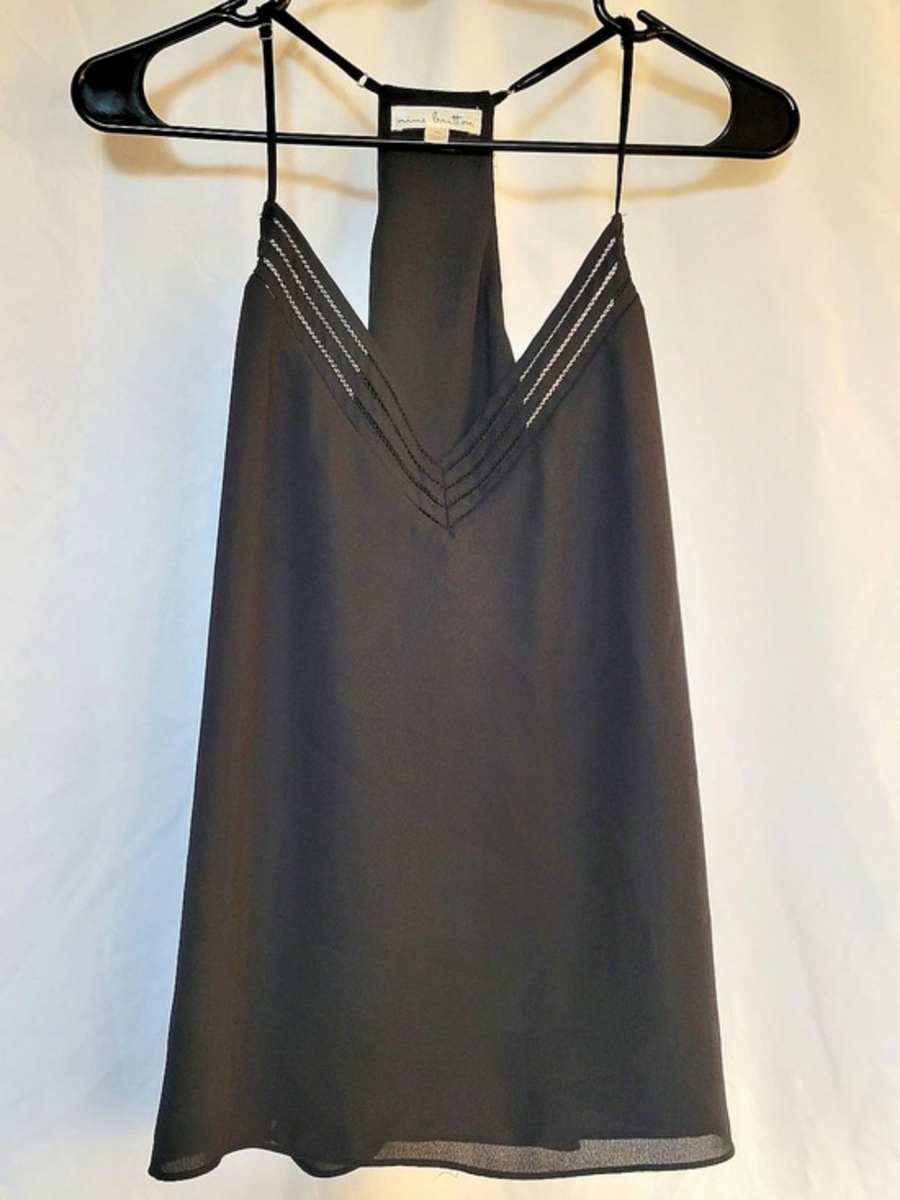 nine britton Black Cami Tank Size XL Like New